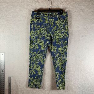 Soft Surroundings Women's Elisabetta High Rise Pull On Floral Pants Multi Size M